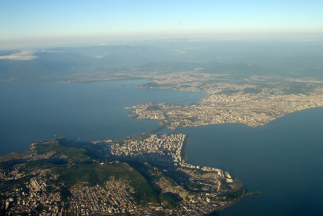 Vista aérea de Florianópolis